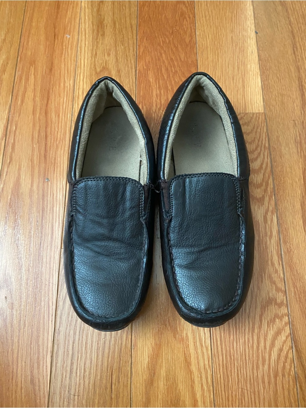 The Children’s Place Brown  Slip-On Casual Loafers Slides Dress Shoes 6